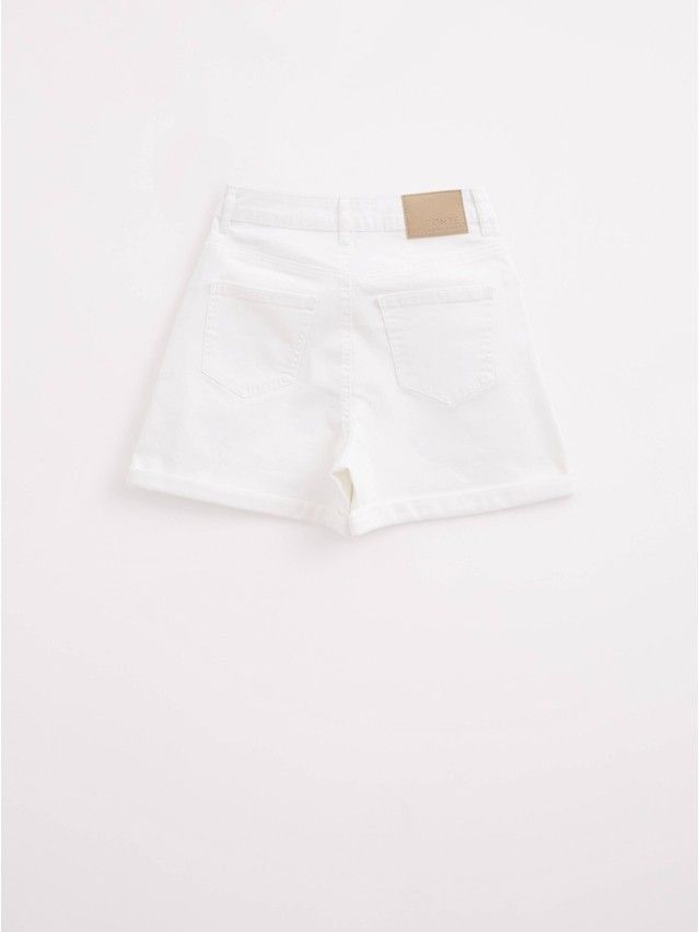 Denim shorts CONTE ELEGANT CON-446, s.170-90, white - 6