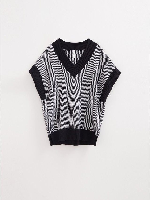 Women's vest CONTE ELEGANT LDK2393, s.170-84, black-white - 4