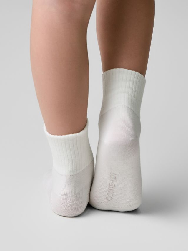 Children's socks CONTE-KIDS TIP-TOP, s.12, 1036 milky - 2