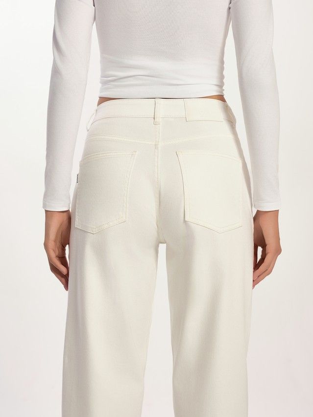Denim trousers CONTE ELEGANT CON-726, s.170-102, off white - 7