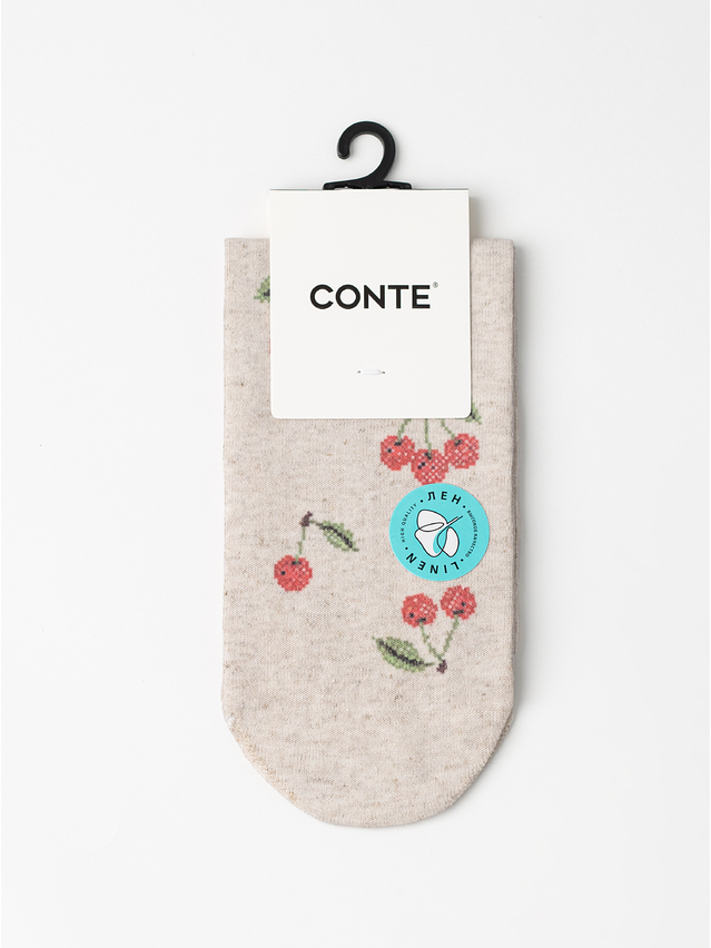 Women's socks CONTE ELEGANT FANTASY, s.23-25, 1196 beige - 2