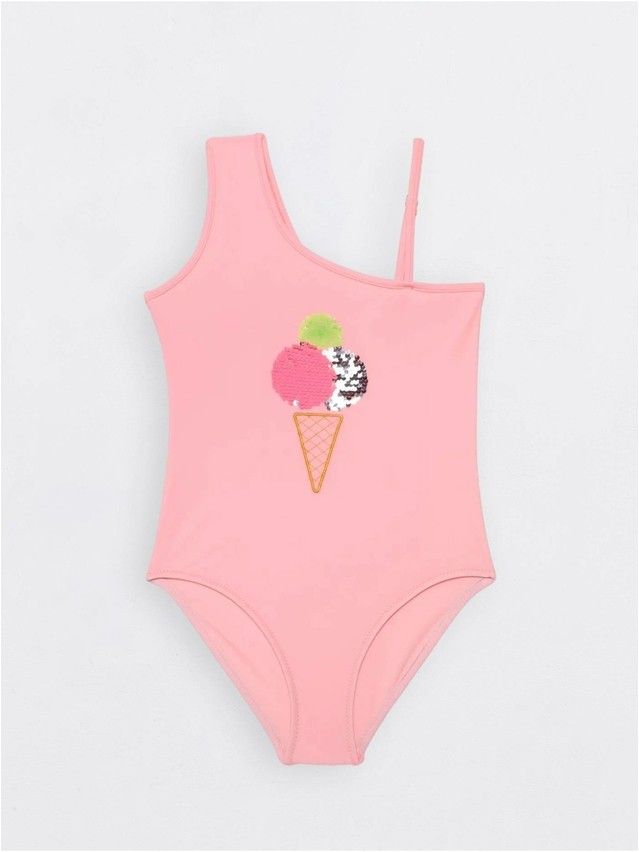 Swimsuit for girls CONTE ELEGANT ICE CREAM, s.110,116-56, rose pink - 1