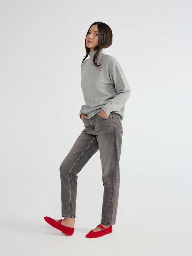 Denim trousers CONTE ELEGANT CON-663, s.170-102, grey - 1