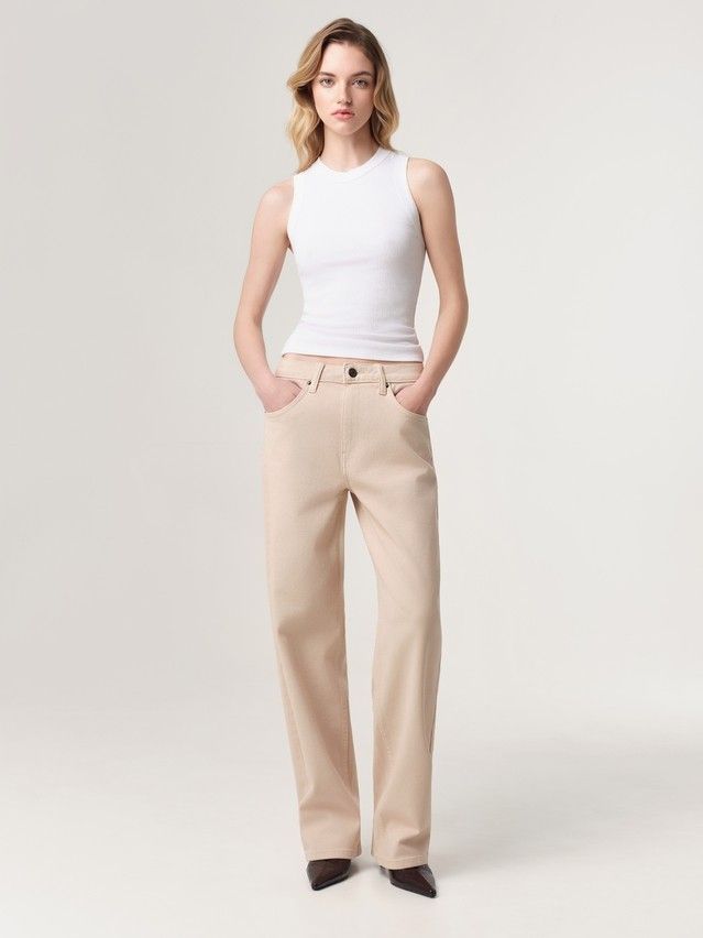 Women's jeans CONTE CON-942, s.164-90, beige - 1