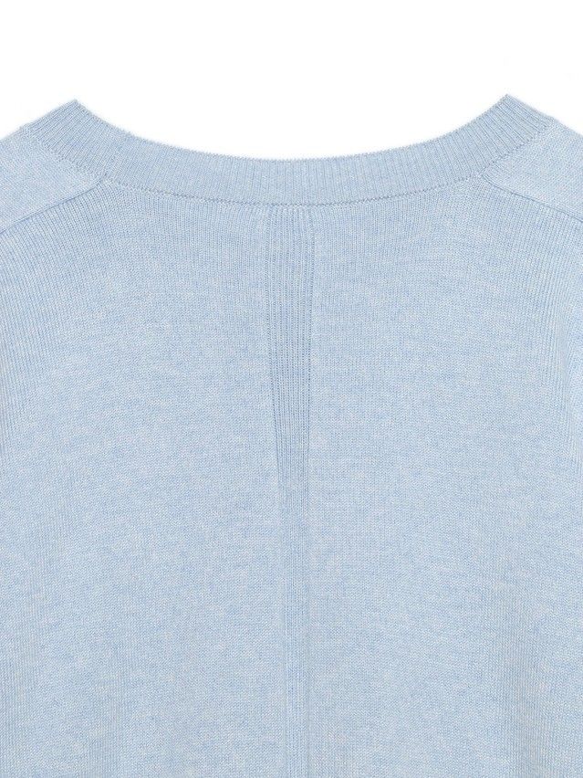 Women's polo neck shirt CONTE ELEGANT LDK098, s.170-84, light steel blue - 7