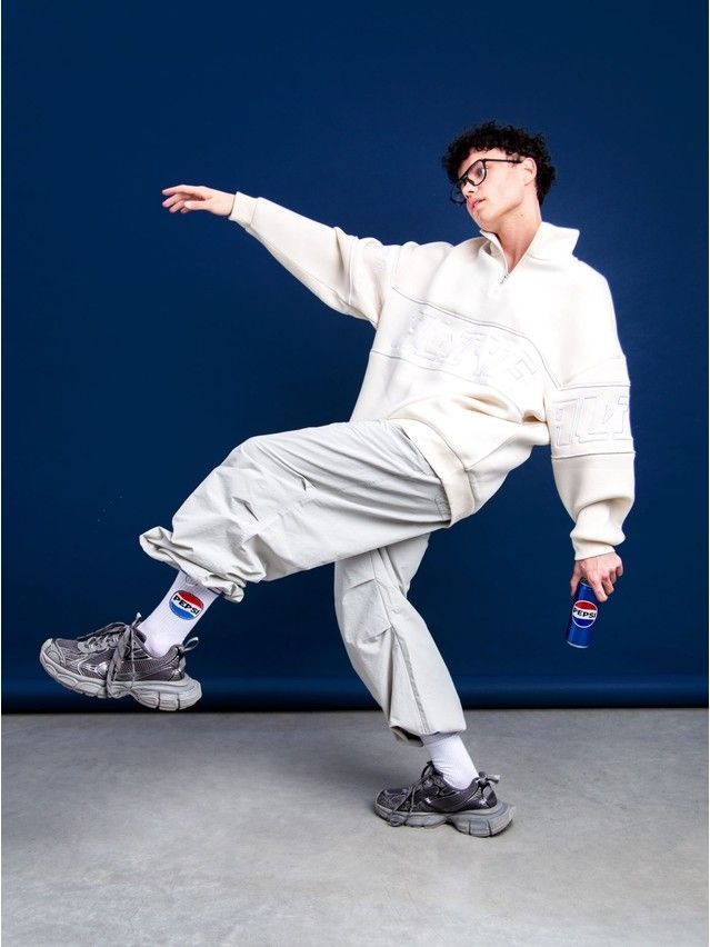 Men's socks DIWARI PEPSI, s.27-29, 586 white - 1