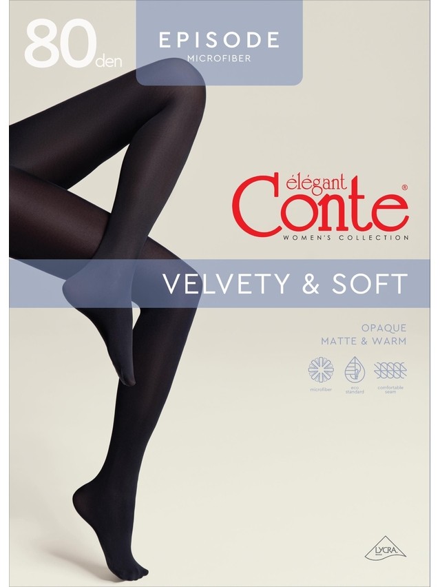 Women's tights CONTE ELEGANT EPISODE 80 (europacking),s.2, grafit - 4