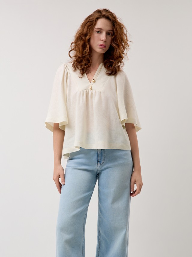 Women's blouse CONTE LBL 3483, s.170-84-90, ecru - 5