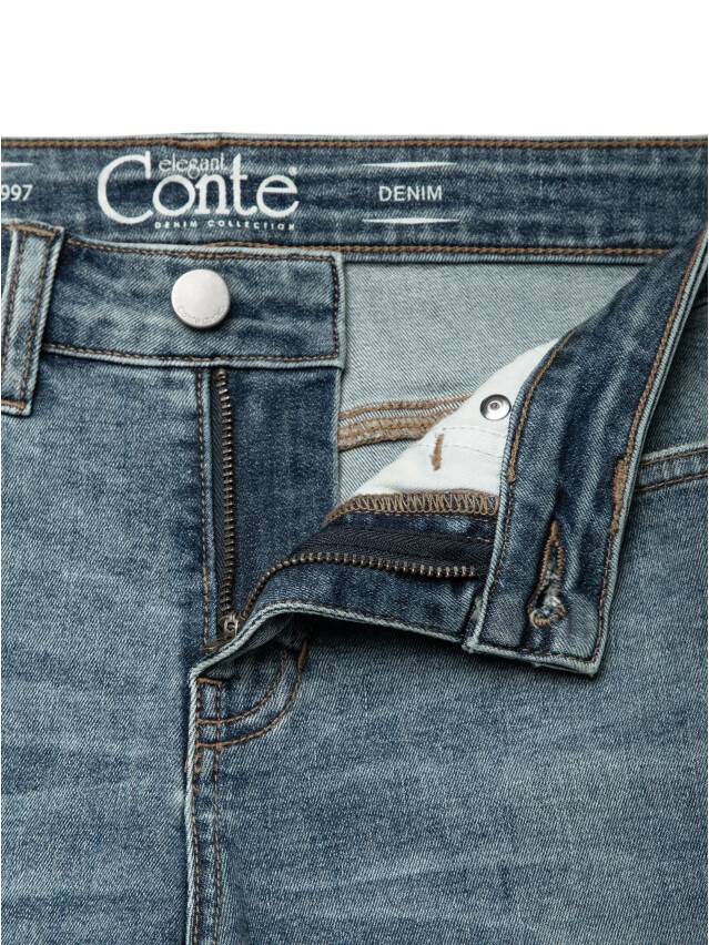 Denim trousers CONTE ELEGANT CON-146, s.170-90, mid blue - 7