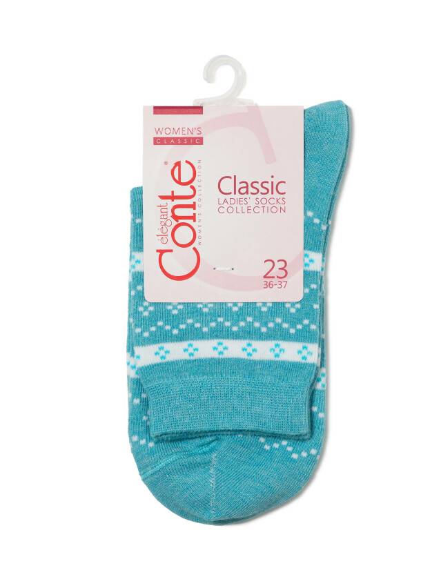 Women's socks CONTE ELEGANT CLASSIC, s.23, 062 turquoise - 3