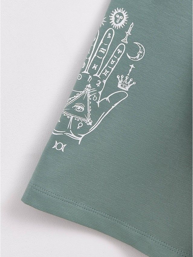 Women's polo neck shirt CONTE ELEGANT LD 1632, s.170-92, green - 6