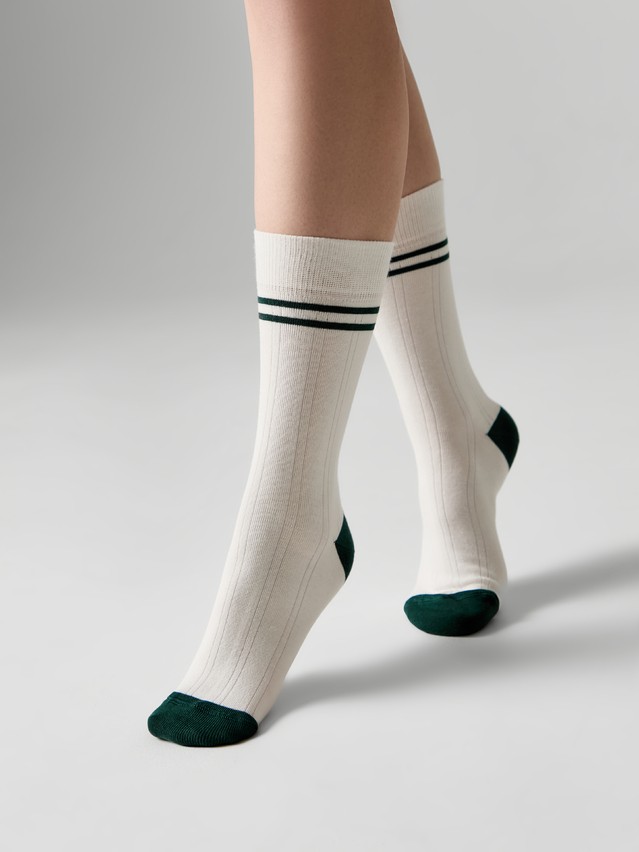 Women's socks CONTE ELEGANT SPORT, s.23-25, 1104 milky-green - 1