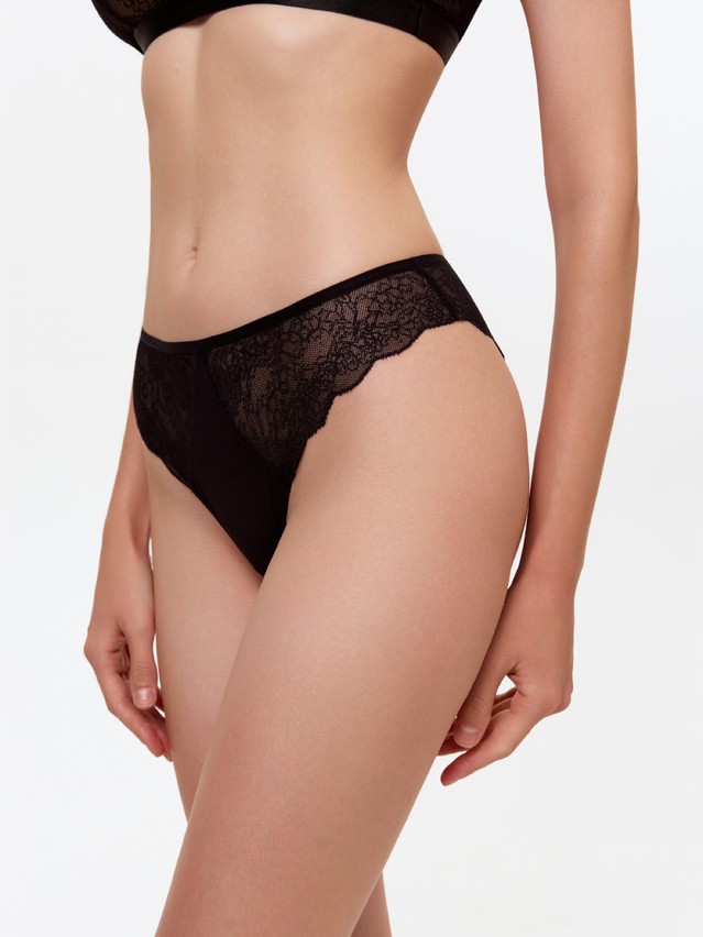 Women's panties CONTE ELEGANT FLOWER LINE LBR 3179, s.90, black - 4