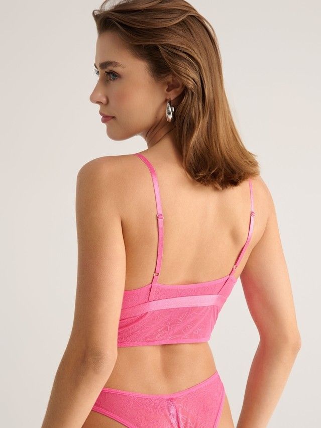 Women's bustier CONTE ELEGANT FLORAL TATTOO LBE 2871, s.170-88, barbie pink - 2