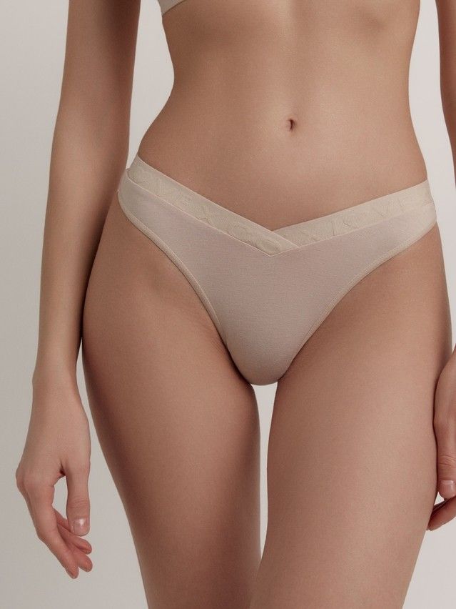 Women's panties CONTE ELEGANT FLEXIBLE LBR 2238, s.90, light almond-love - 2