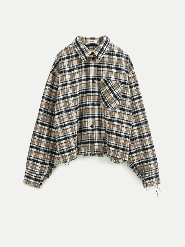 Women's shirt CONTE LRU 3504, s.170-84-90, black-beige check - 1
