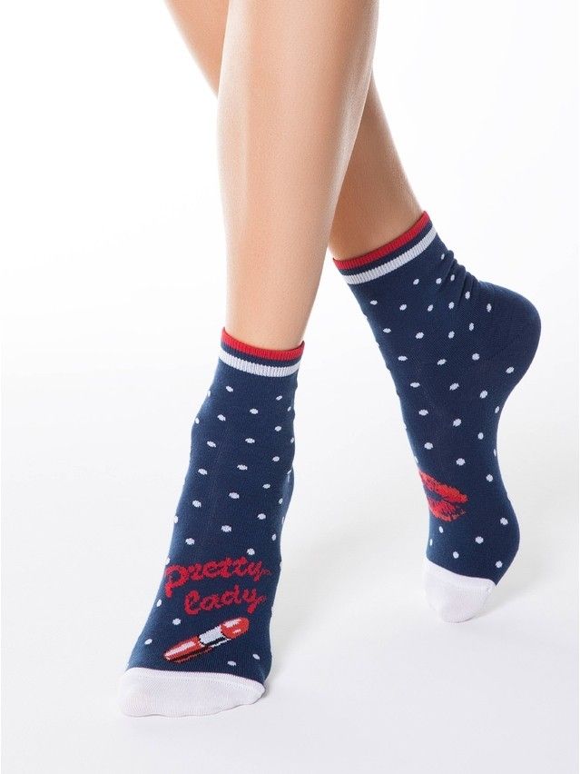 Women's socks CONTE ELEGANT HAPPY, s.23, 097 navy - 1