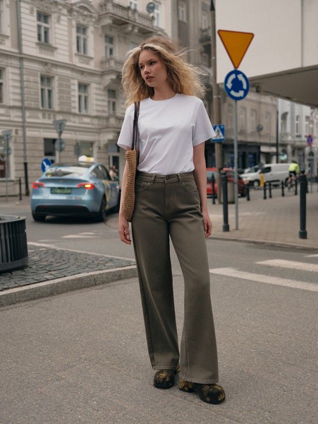 Women's polo neck shirt CONTE ELEGANT LD 3206, s.170-84, white-3conte - 5