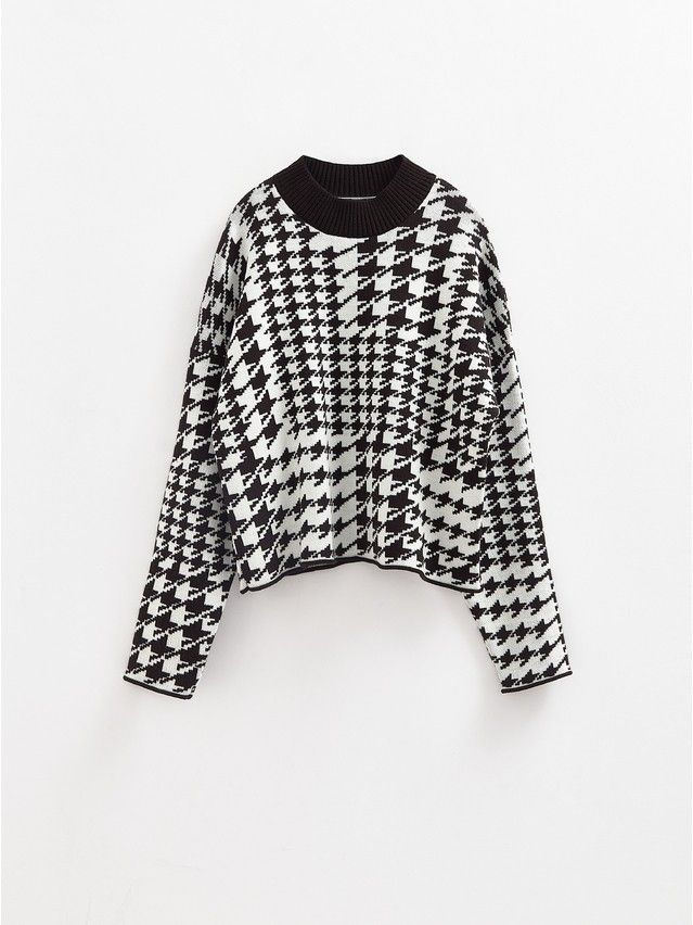 Women's pullover CONTE ELEGANT LDK23103, s.170-84, black-white - 4
