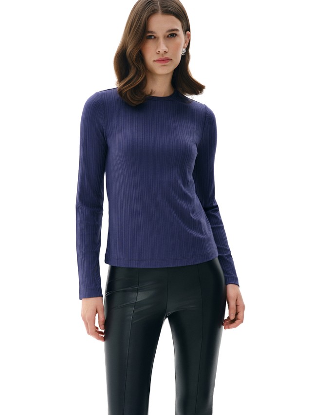 Women's polo neck shirt CONTE LD 3242, s.170-88, future dusk - 4