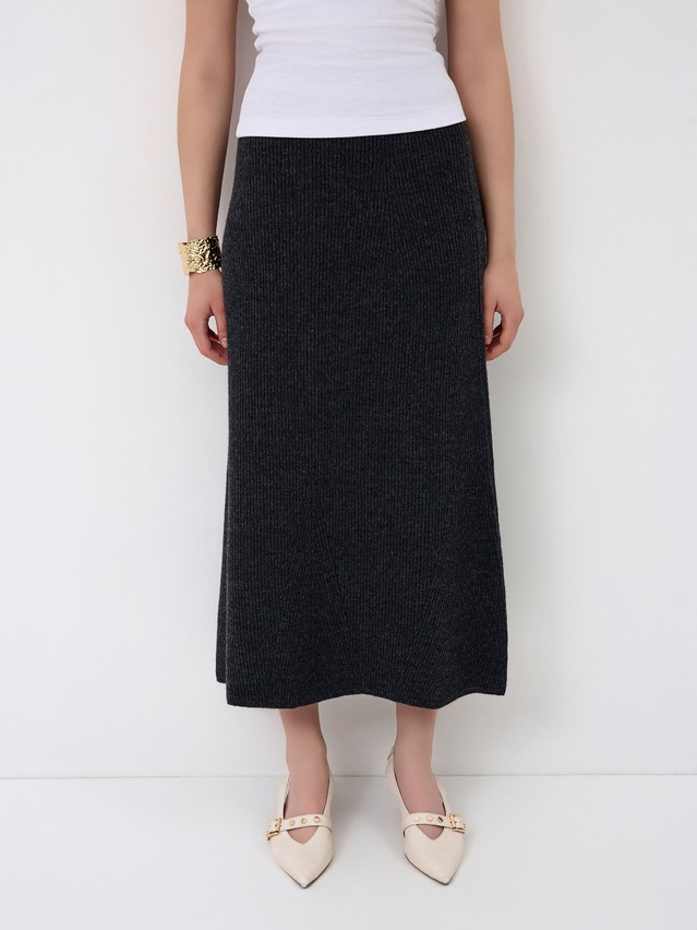 Women's skirt CONTE ELEGANT LDK24128, s.170-90, grafit melange - 5