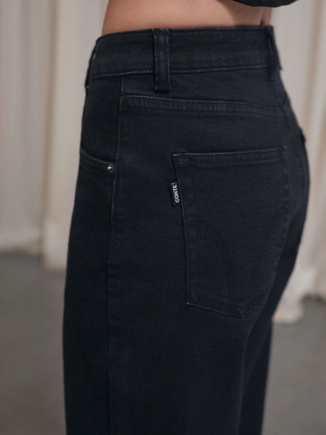Women's jeans CONTE CON-844, s.164-90, washed black - 2