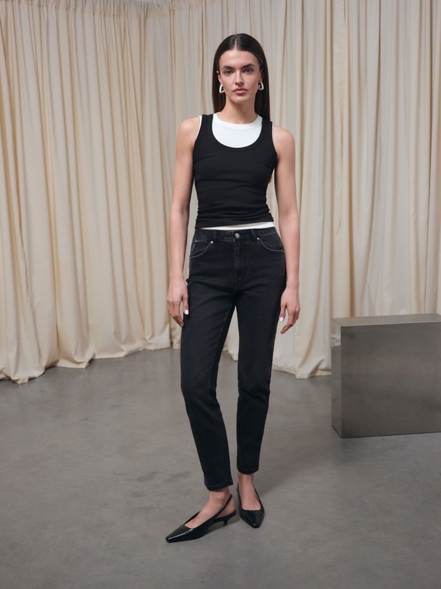 Women's jeans CONTE CON-790, s.164-90, washed black - 1