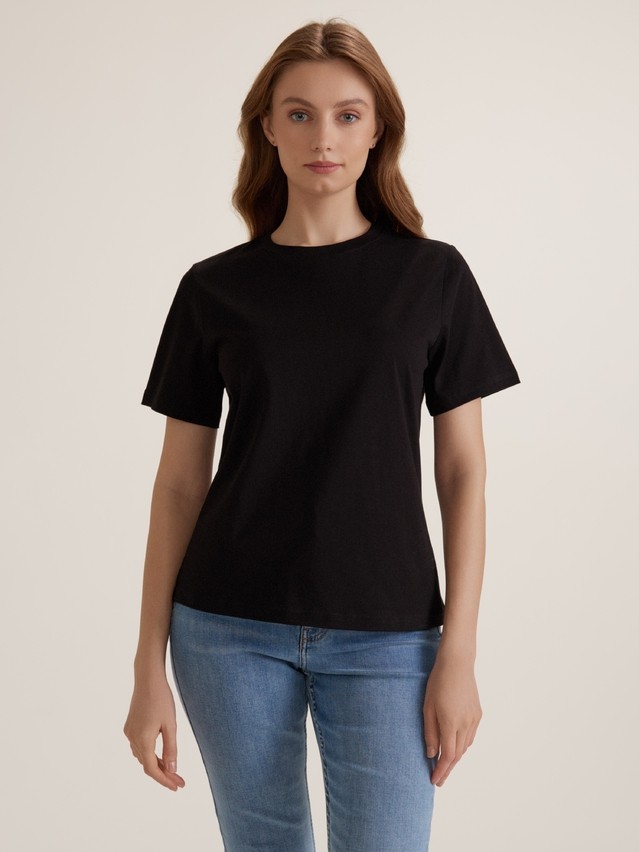 Women's polo neck shirt CONTE ELEGANT BASIC COLLECTION LD 5024, s.170-84, black - 1
