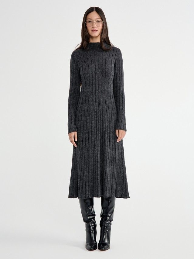 Women's dress CONTE ELEGANT LDK2391, s.170-84-90, graphite - 4