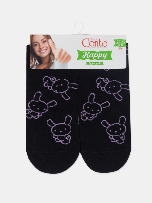 Women's socks CONTE ELEGANT HAPPY, s.23-25, 610 black - 7