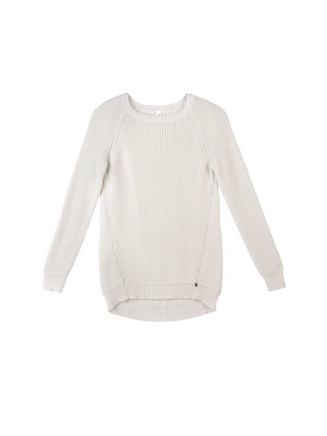 Women's polo neck shirt CONTE ELEGANT LDK029, s.158,164-84, white - 4