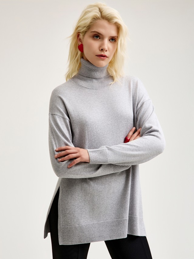 Women's pullover CONTE ELEGANT LDK24109, s.170-84, dark gray melange - 6