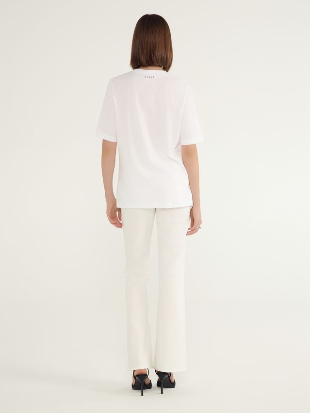 Women's polo neck shirt CONTE ELEGANT LD 3036, s.170-92, white-spicy italy - 3