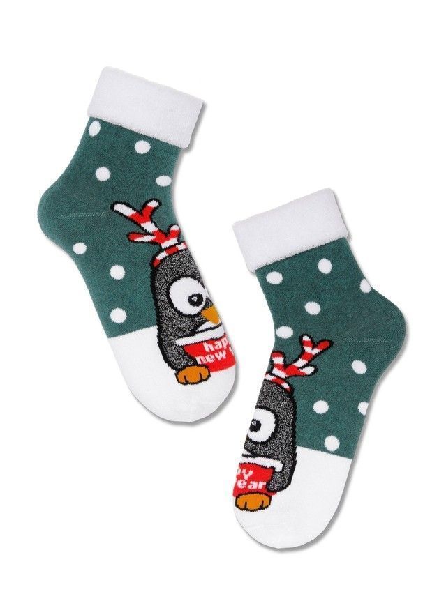 Women's socks CONTE ELEGANT NEW YEAR, s.23-25, 379 dark turquoise - 2