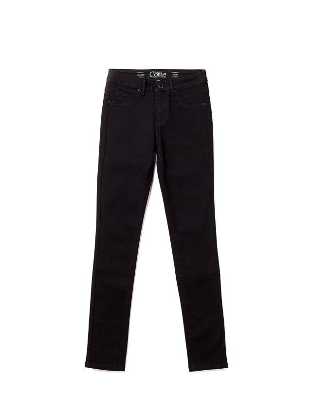 Denim trousers CONTE ELEGANT CON-96, s.170-102, black - 3