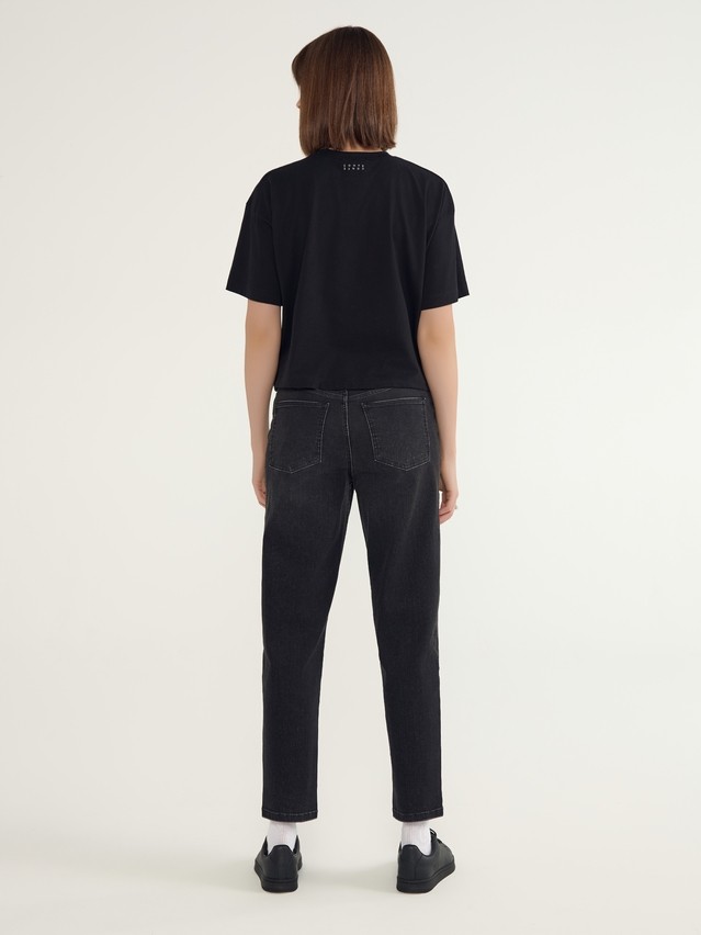 Women's polo neck shirt CONTE ELEGANT LD 3032, s.170-92, black-girl - 2