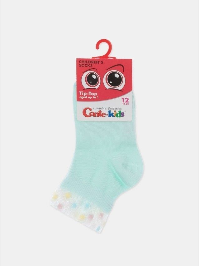 Children's socks CONTE-KIDS TIP-TOP, s.21-23, 540 pale turquoise - 6