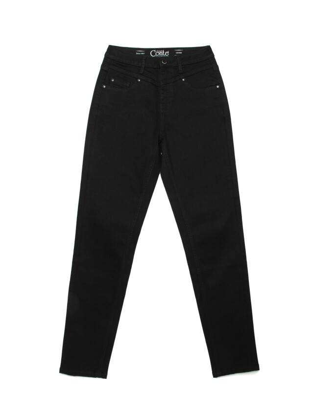 Denim trousers CONTE ELEGANT CON-283, s.170-102, deep black - 4