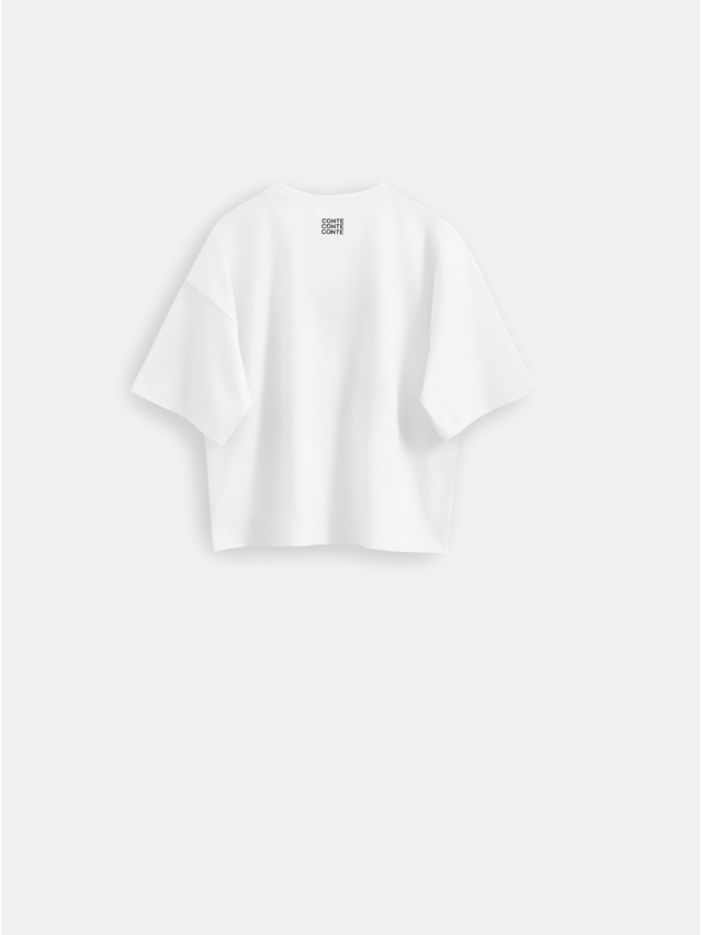 Women's polo neck shirt CONTE ELEGANT LD 3032, s.170-92, white-play - 8