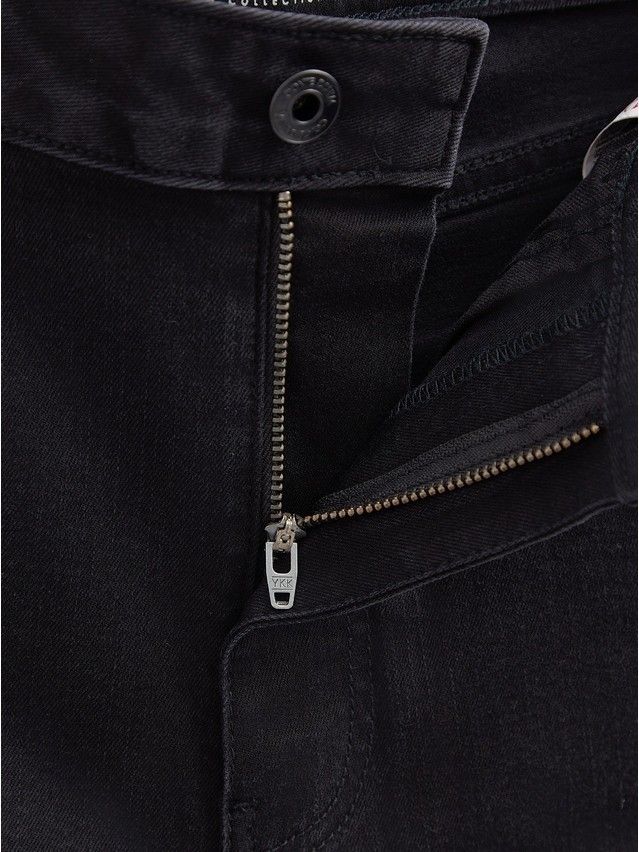 Denim trousers CONTE ELEGANT CON-715, s.170-102, black - 6