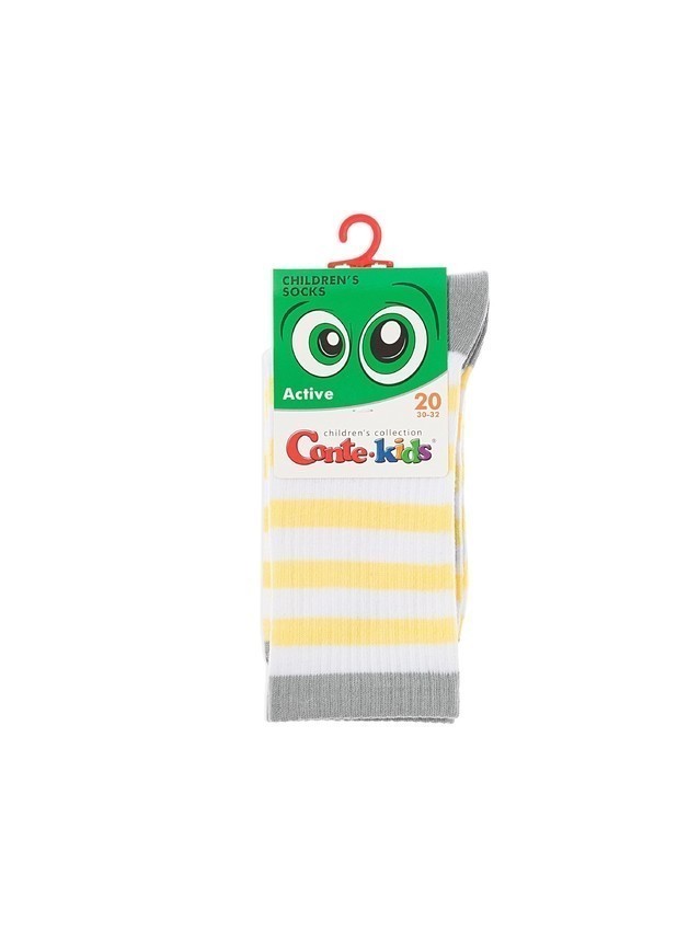 Children's socks CONTE-KIDS ACTIVE, s.16, 1018 yellow - 5