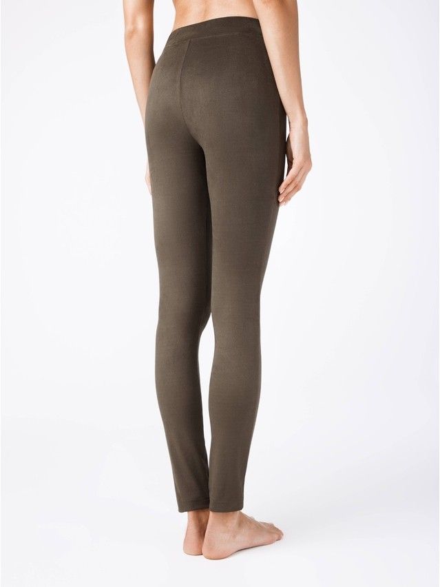 Women's leggings CONTE ELEGANT VELVET, s.164-102, khaki - 2