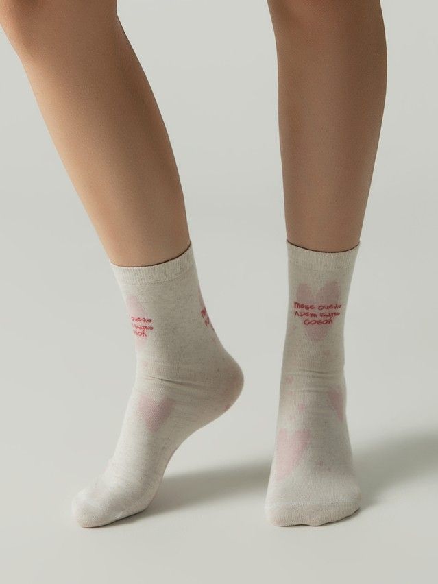 Women's socks CONTE ELEGANT FANTASY, s.23-25, 1143 beige - 1