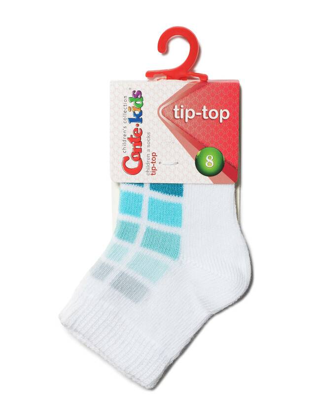 Children's socks CONTE-KIDS TIP-TOP, s.15-17, 217 white-turquoise - 2