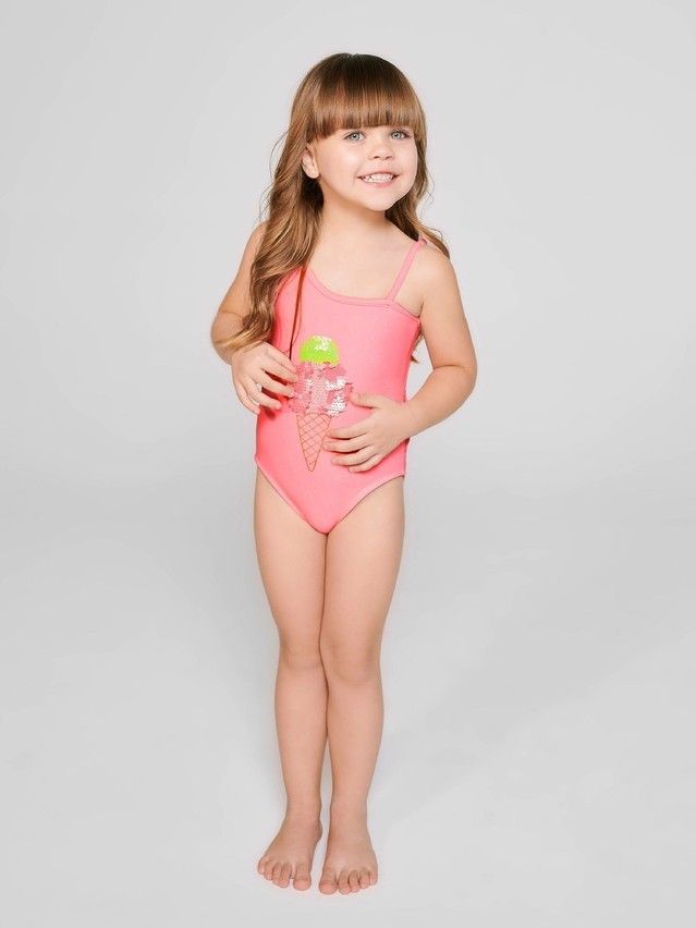 Swimsuit for girls CONTE ELEGANT ICE CREAM, s.110,116-56, rose pink - 2