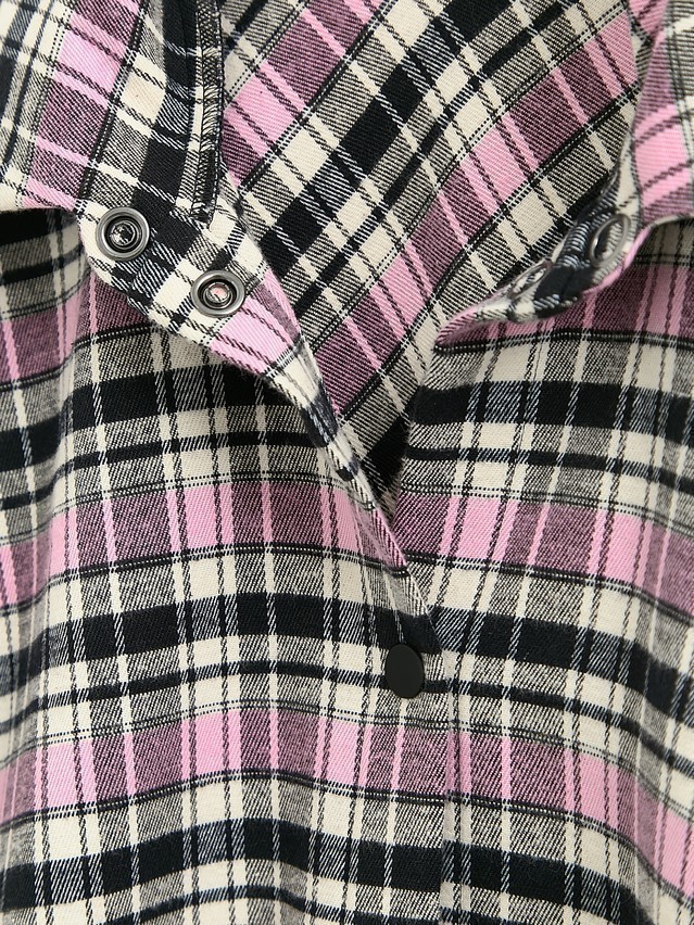 Women's shirt CONTE LRU 3323, s.170-84-90, black-pink check - 3