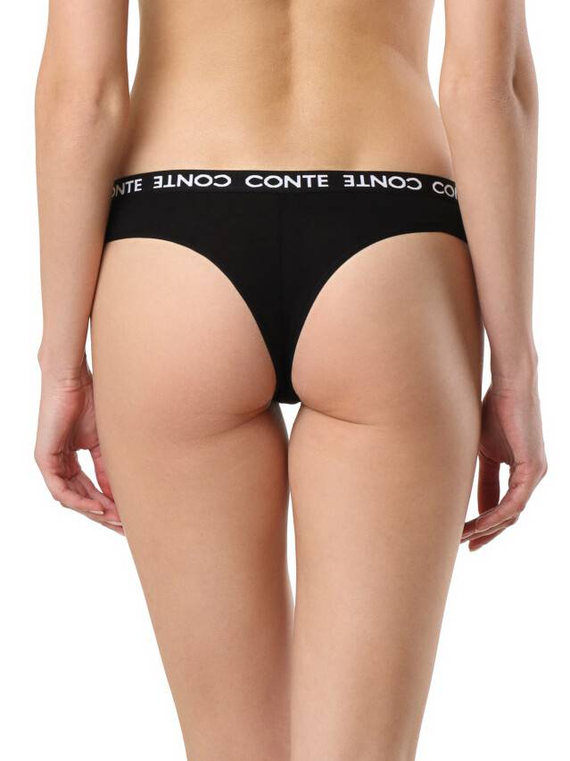 Women's panties CONTE ELEGANT ULTIMATE COMFORT LBR 998, s.90, black - 2