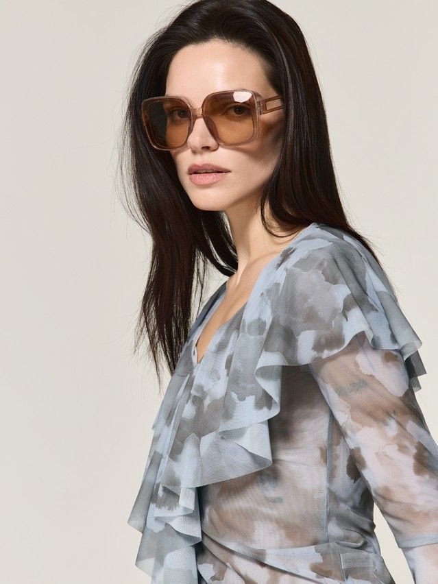 Women's polo neck shirt CONTE LD 3485, s.170-84, flower - 6