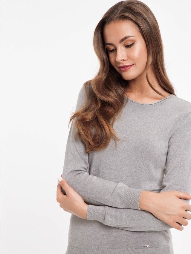 Women's polo neck shirt CONTE ELEGANT LDK023, s.158,164-84, grey - 2
