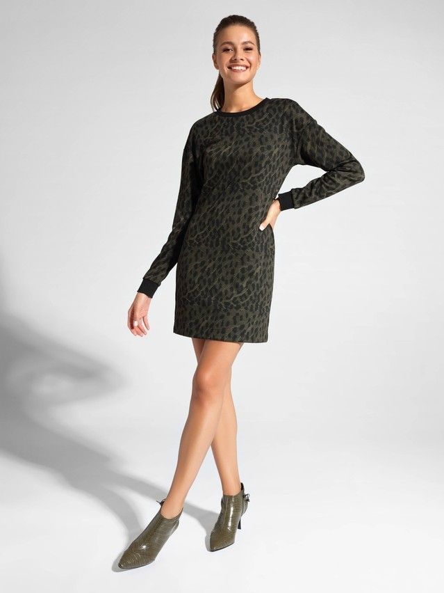 Dress LPL 1045, s.170-84-90, khaki leo - 1